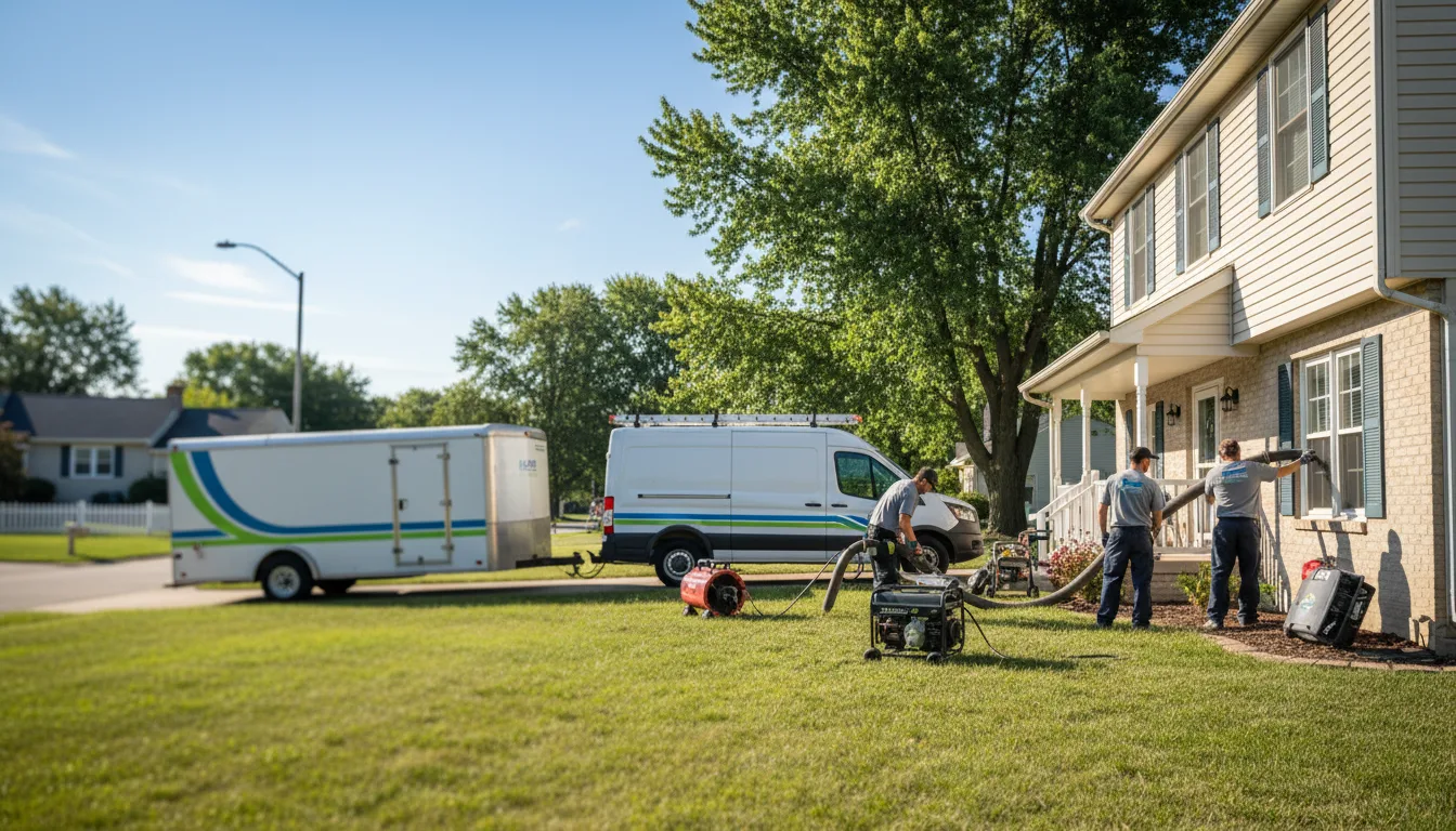 Flooded Basement Restoration And Cleanup With Repair in Bunker Hill, KS near me